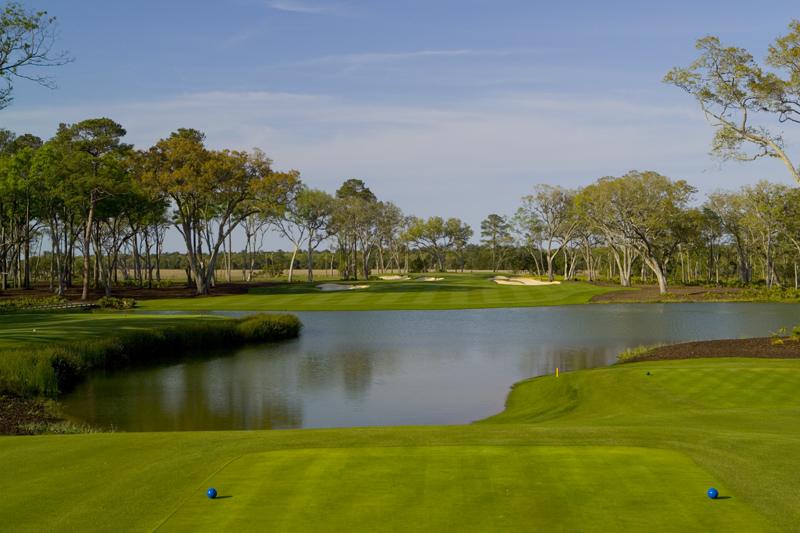 The Frederica Golf Club, the Tom Fazio fairways framed by live oaks on St Simons Island in Georgia
