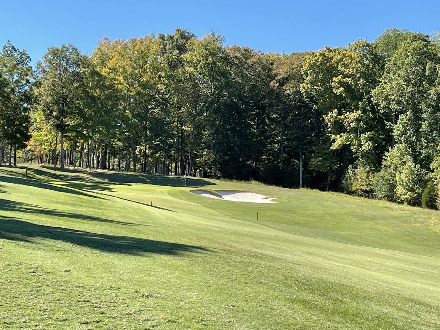 The Golf Club of Tennessee, forested Tom Fazio fairways in the hills near Nashville at Kingston Springs, Tennessee