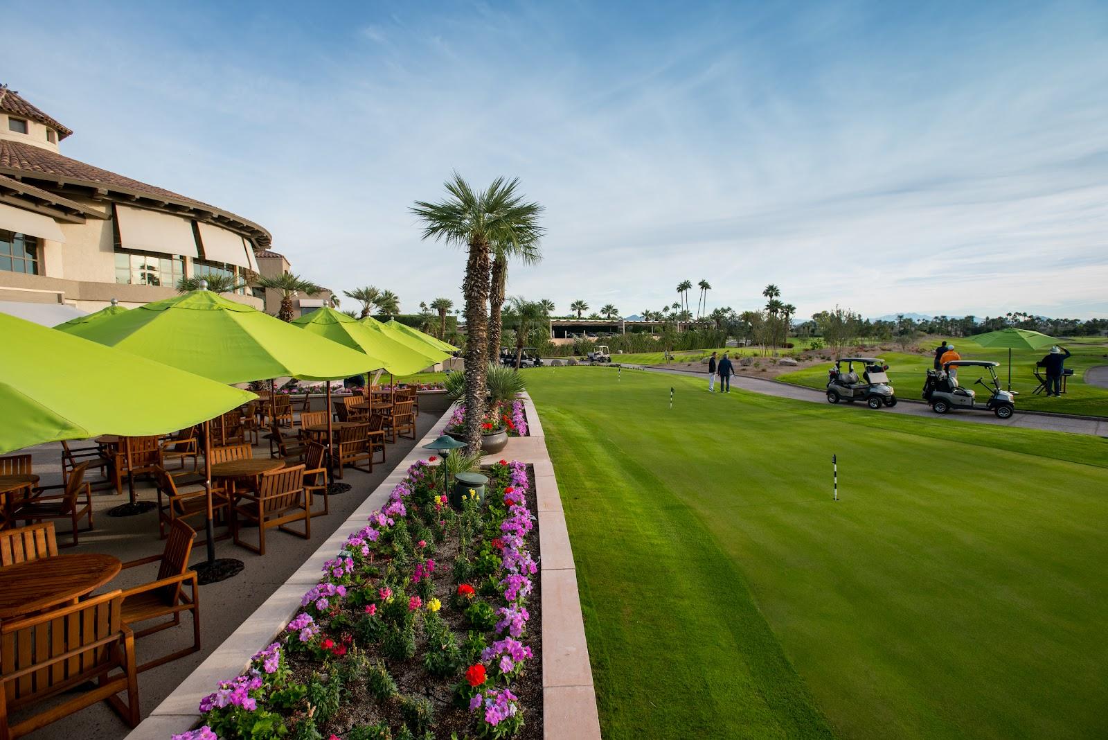 The Phoenician Golf Club, a resort fairway set in the foothills of Camelback Mountain in Scottsdale, Arizona