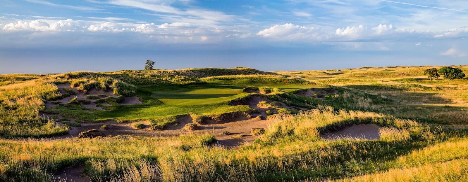 The Prairie Club Dunes Course, rolling links style fairways through the Nebraska Sandhills near Valentine