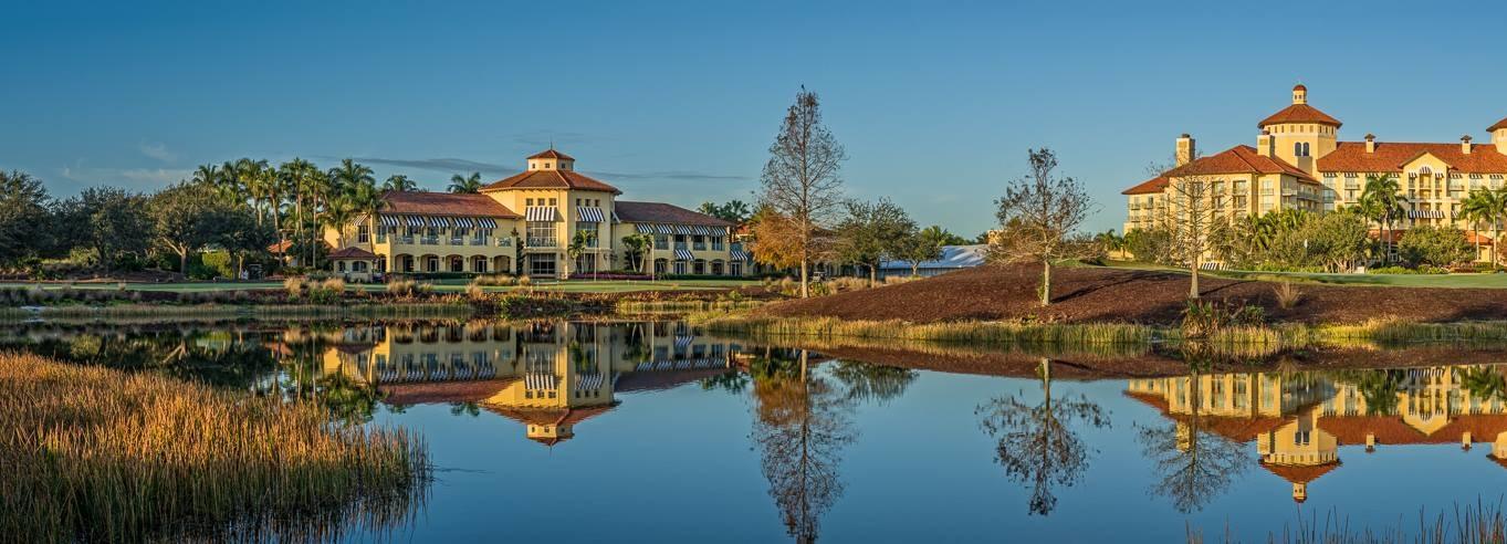 Tiburon Gold Course, the stacked sod bunkers and rough free fairways of the Greg Norman design in Naples, Florida