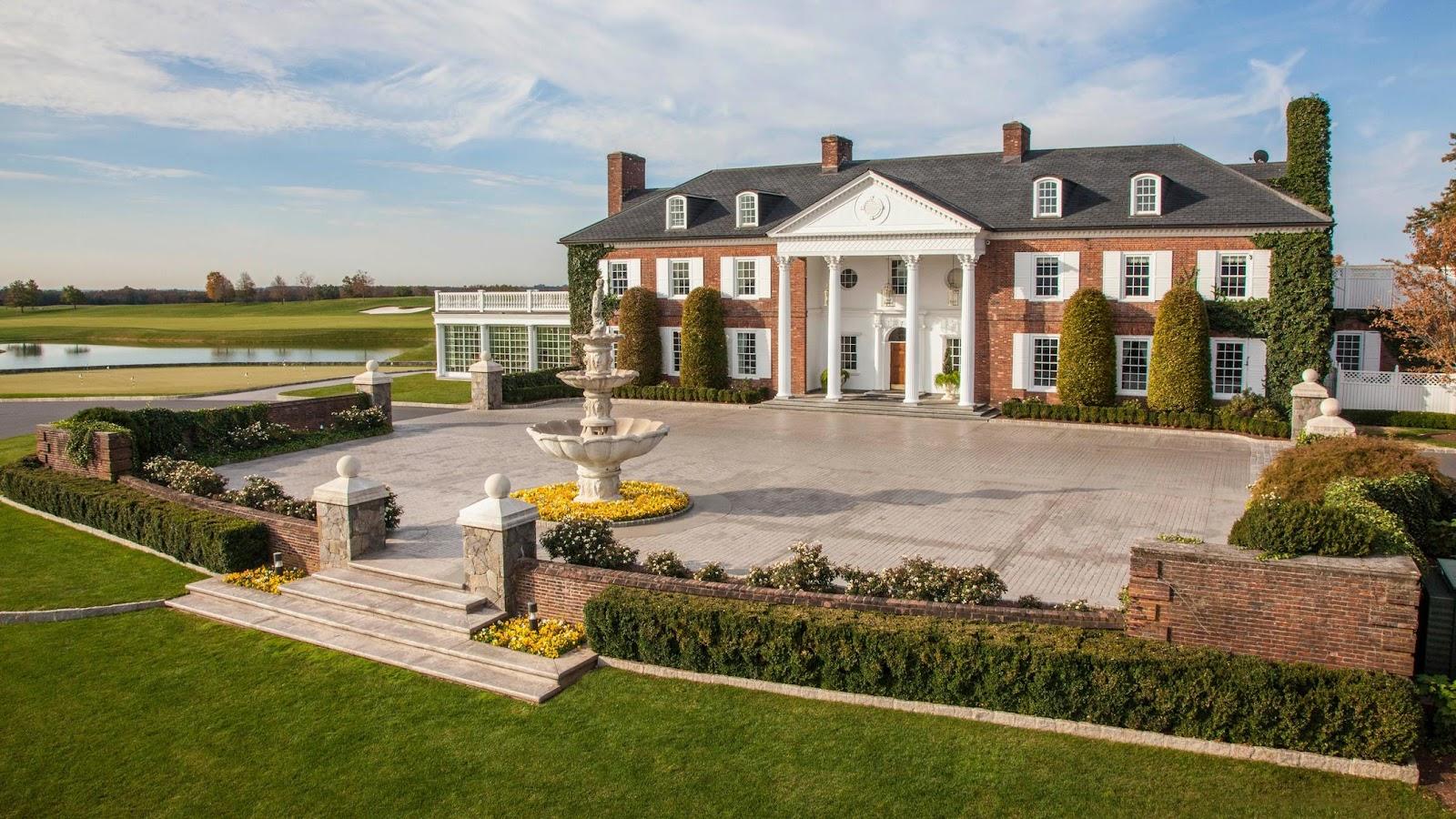 Trump National Golf Club Bedminster, a Tom Fazio parkland fairway across rolling countryside in Bedminster, New Jersey