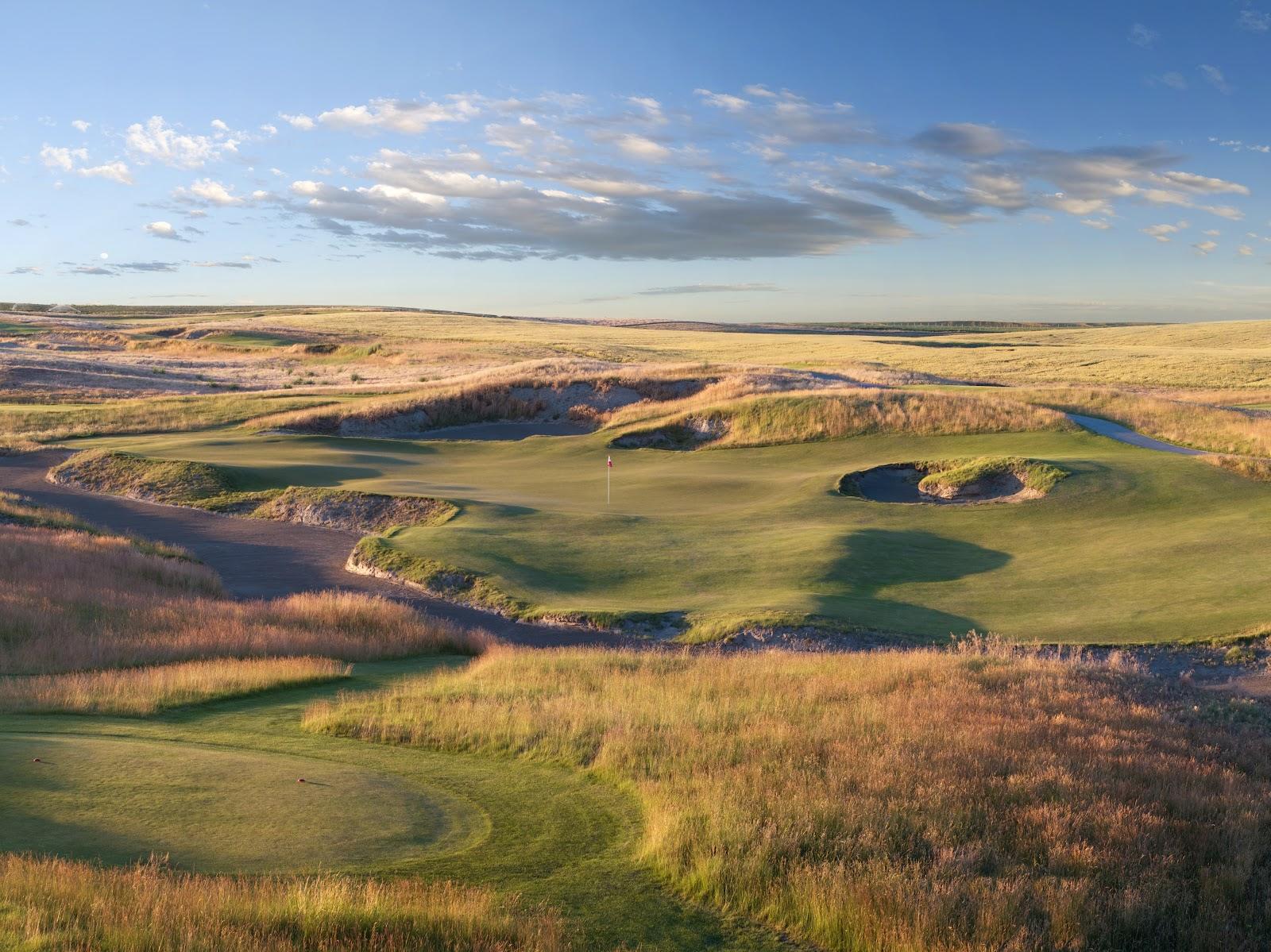 Wine Valley Golf Club, treeless links style course in Walla Walla wine country, Washington