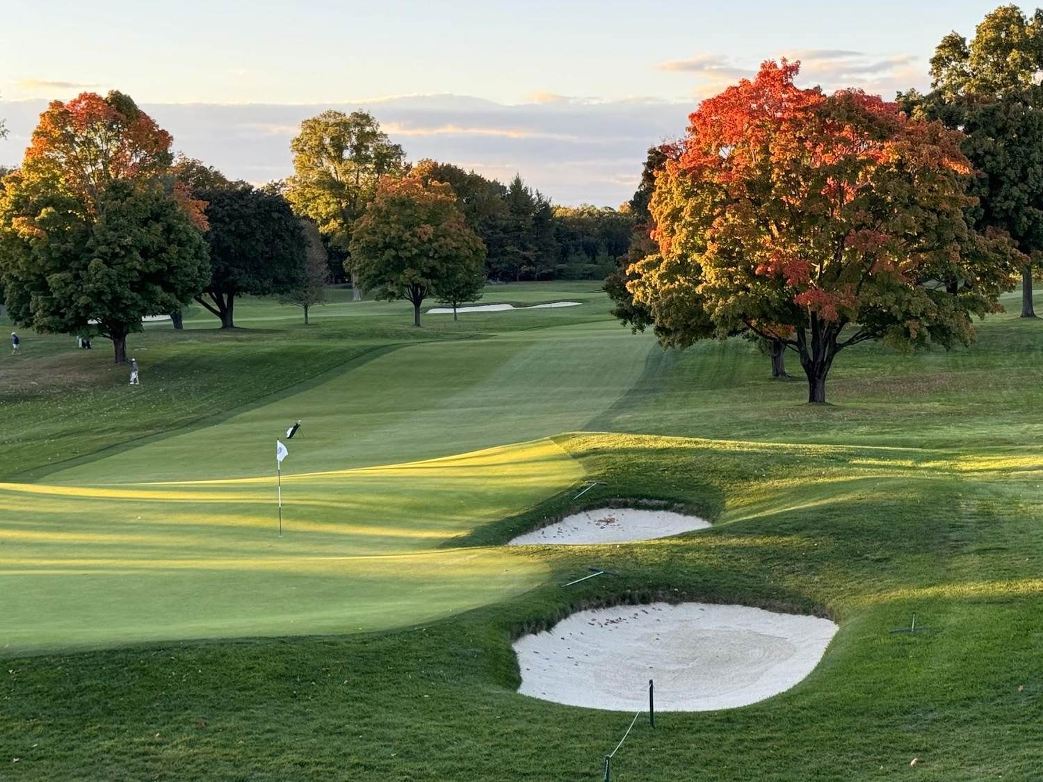 Winged Foot Golf Club West Course, tightly bunkered parkland greens in Mamaroneck, New York