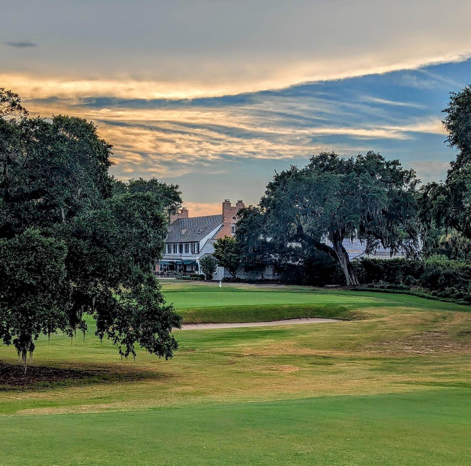 Yeamans Hall Club, a Seth Raynor template green among live oaks near Charleston, South Carolina