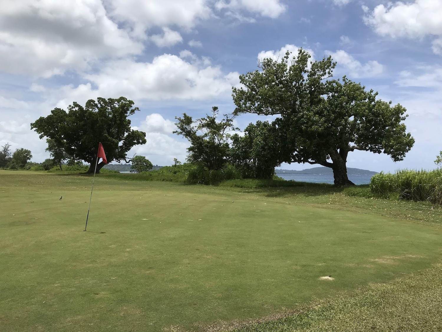 Port Vila Golf and Country Club, tropical fairways running along Mele Bay near Port Vila on Efate, Vanuatu