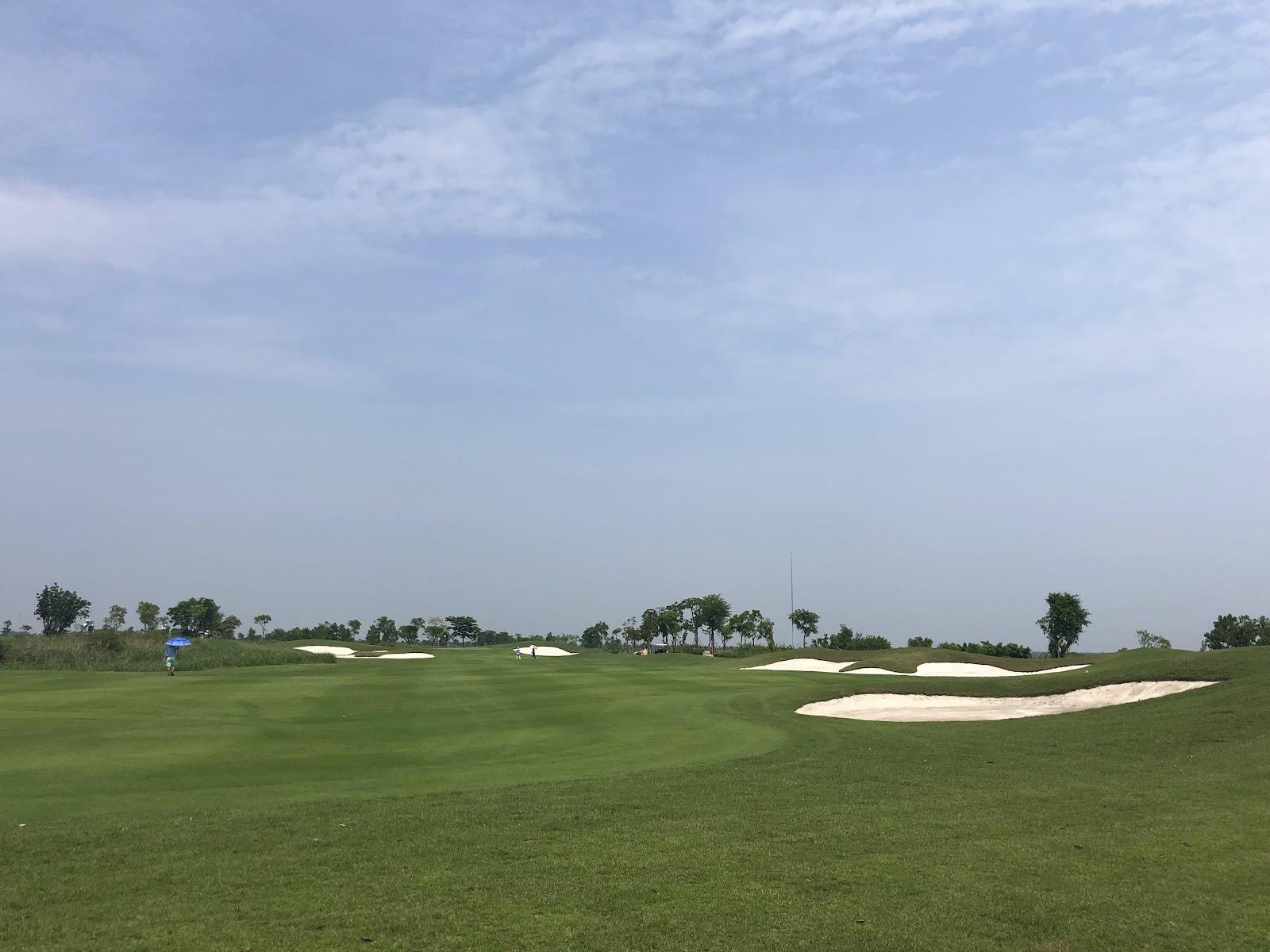 Vinpearl Golf Hai Phong, fairway and water on Vu Yen Island near Hai Phong in northern Vietnam