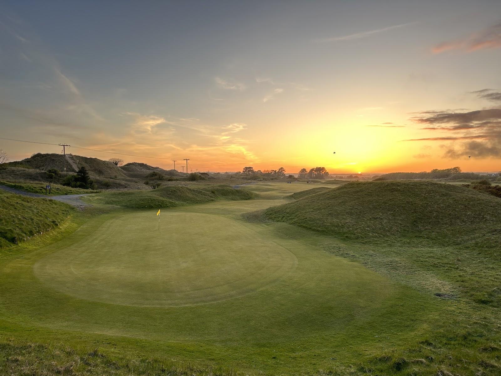 Ashburnham Golf Club, traditional links fairway running through the dunes near Burry Port, Wales