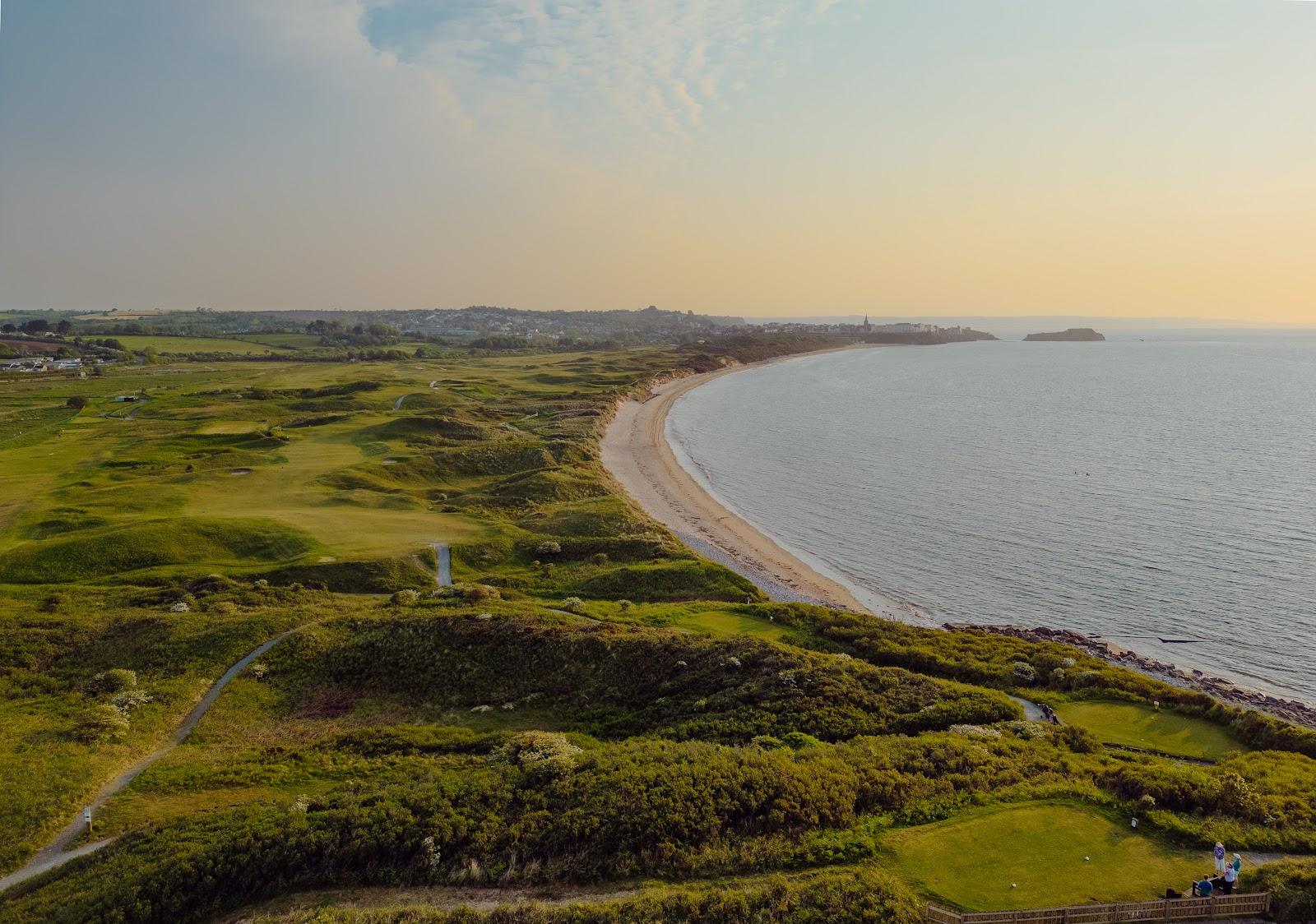 Tenby Golf Club, links fairway running through Pembrokeshire dunes on the South Wales coast