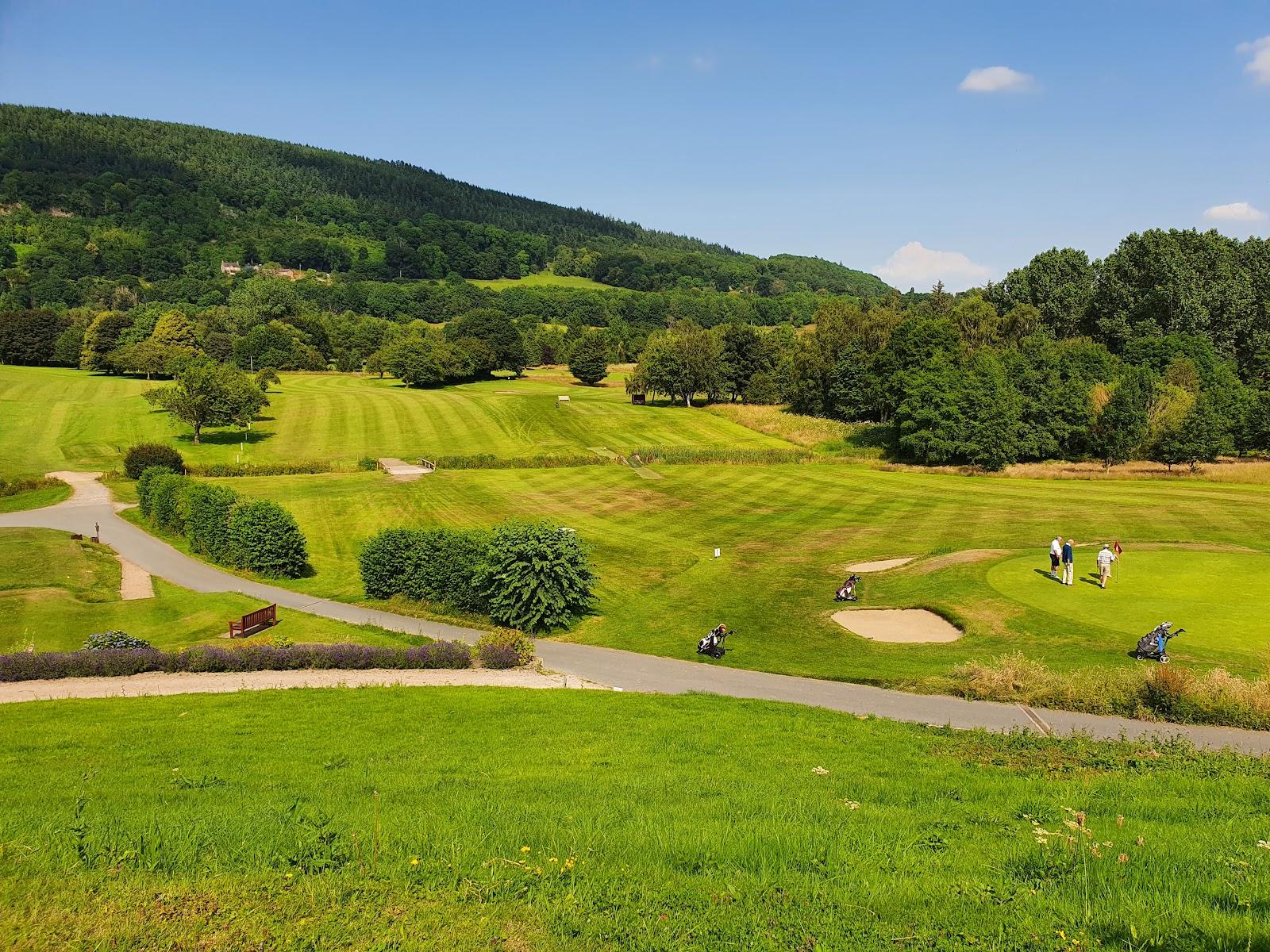Vale of Llangollen Golf Club, parkland fairway beside the River Dee beneath the Welsh hills in Denbighshire