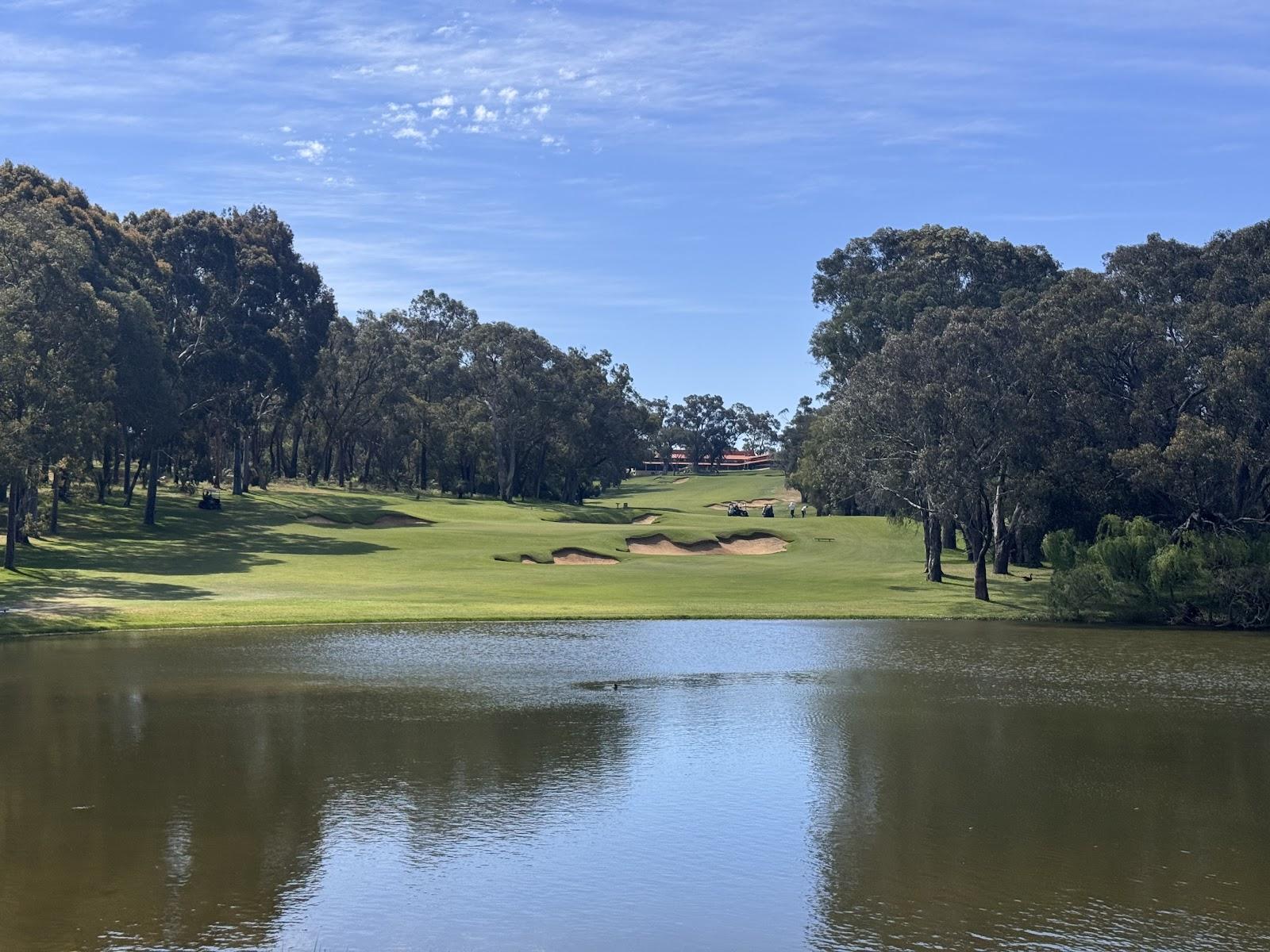 Lake Karrinyup Country Club fairways in natural bushland, Perth, Western Australia