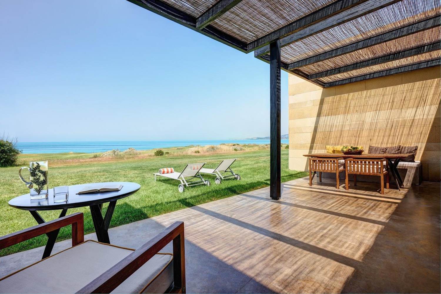 Verdura Resort golf course on the Mediterranean coast of Sicily, Italy