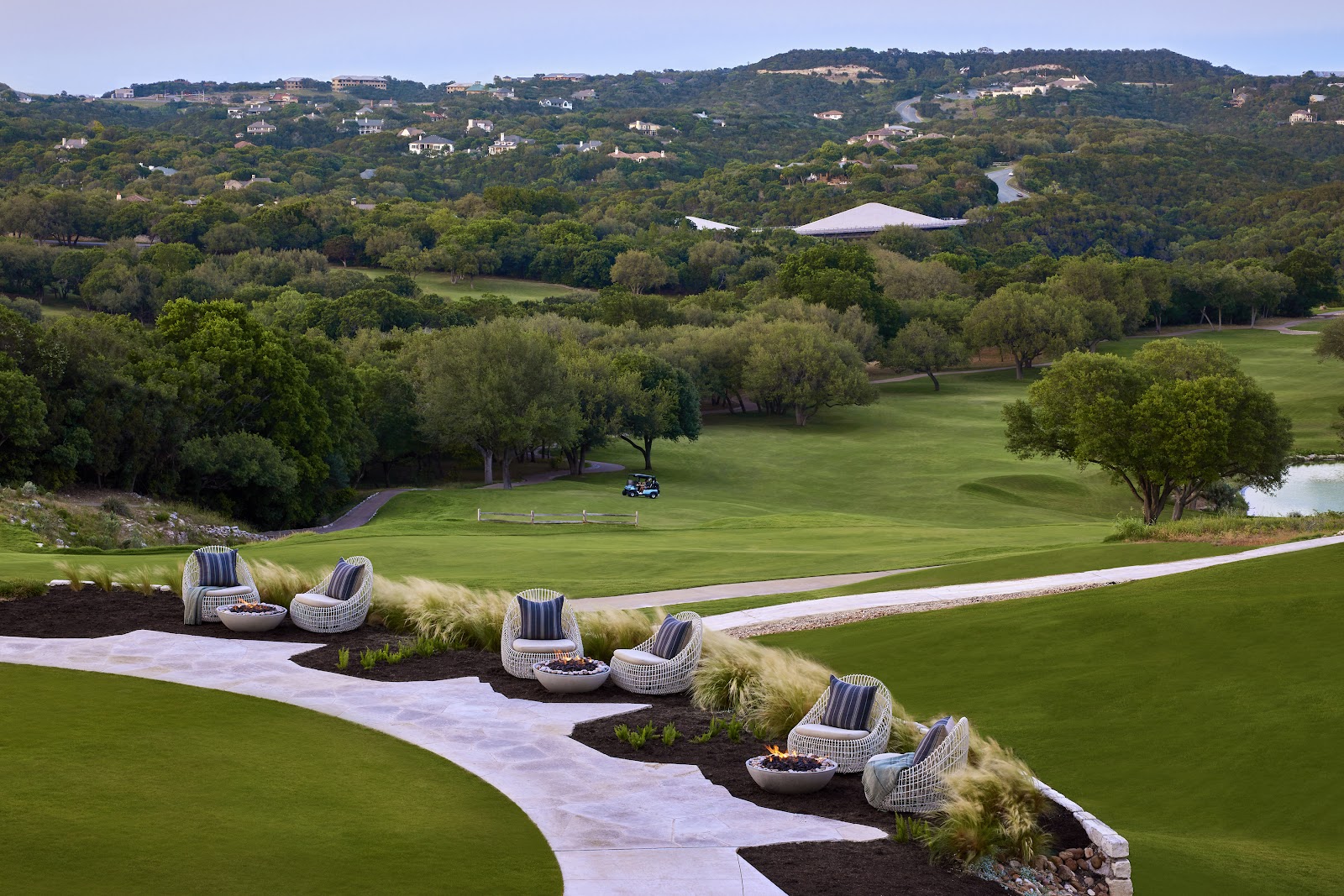 Omni Barton Creek Resort, golf course rolling through the Texas Hill Country outside Austin