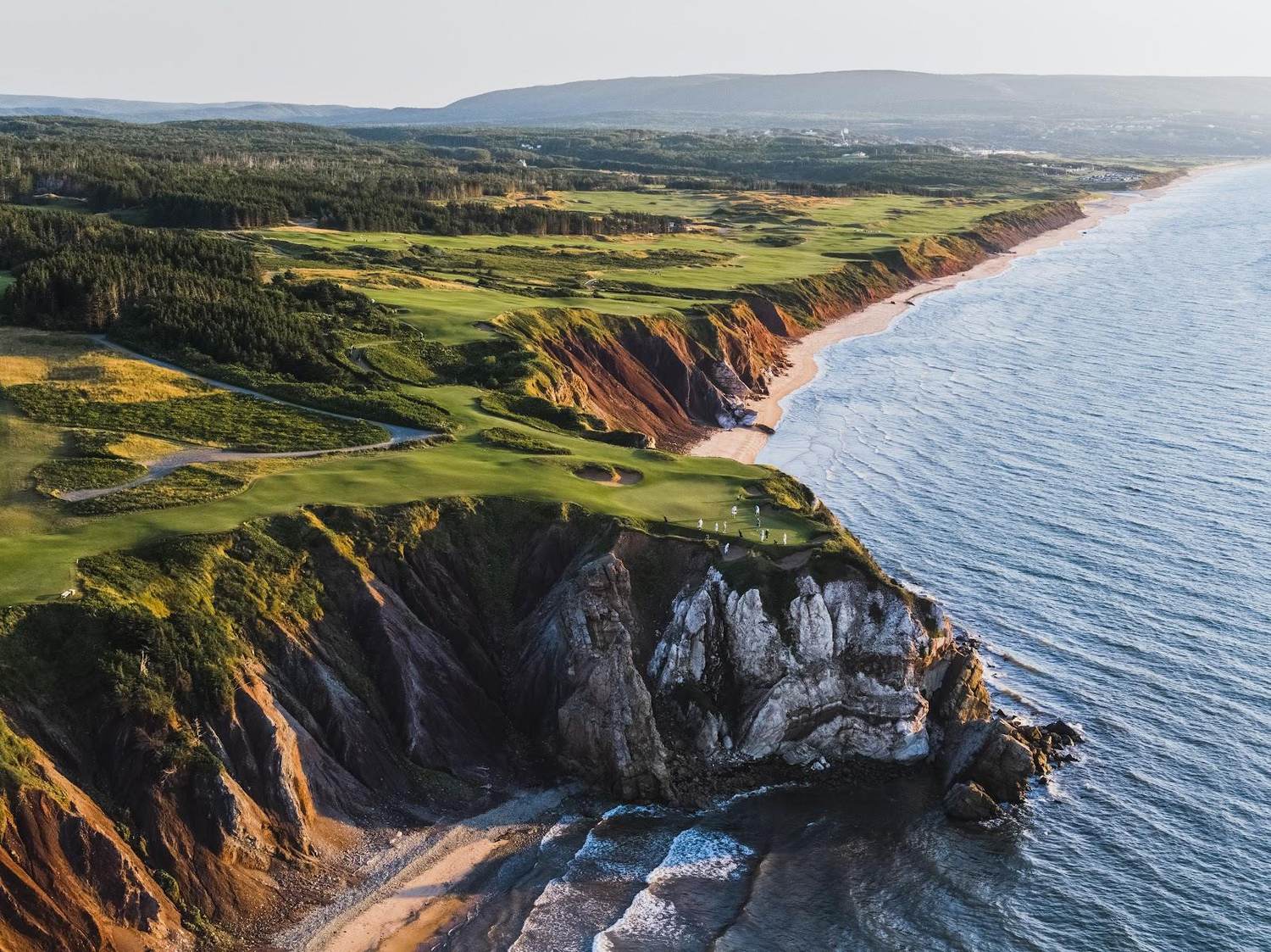 Cabot Links, oceanfront links fairways at Inverness, Cape Breton, Nova Scotia