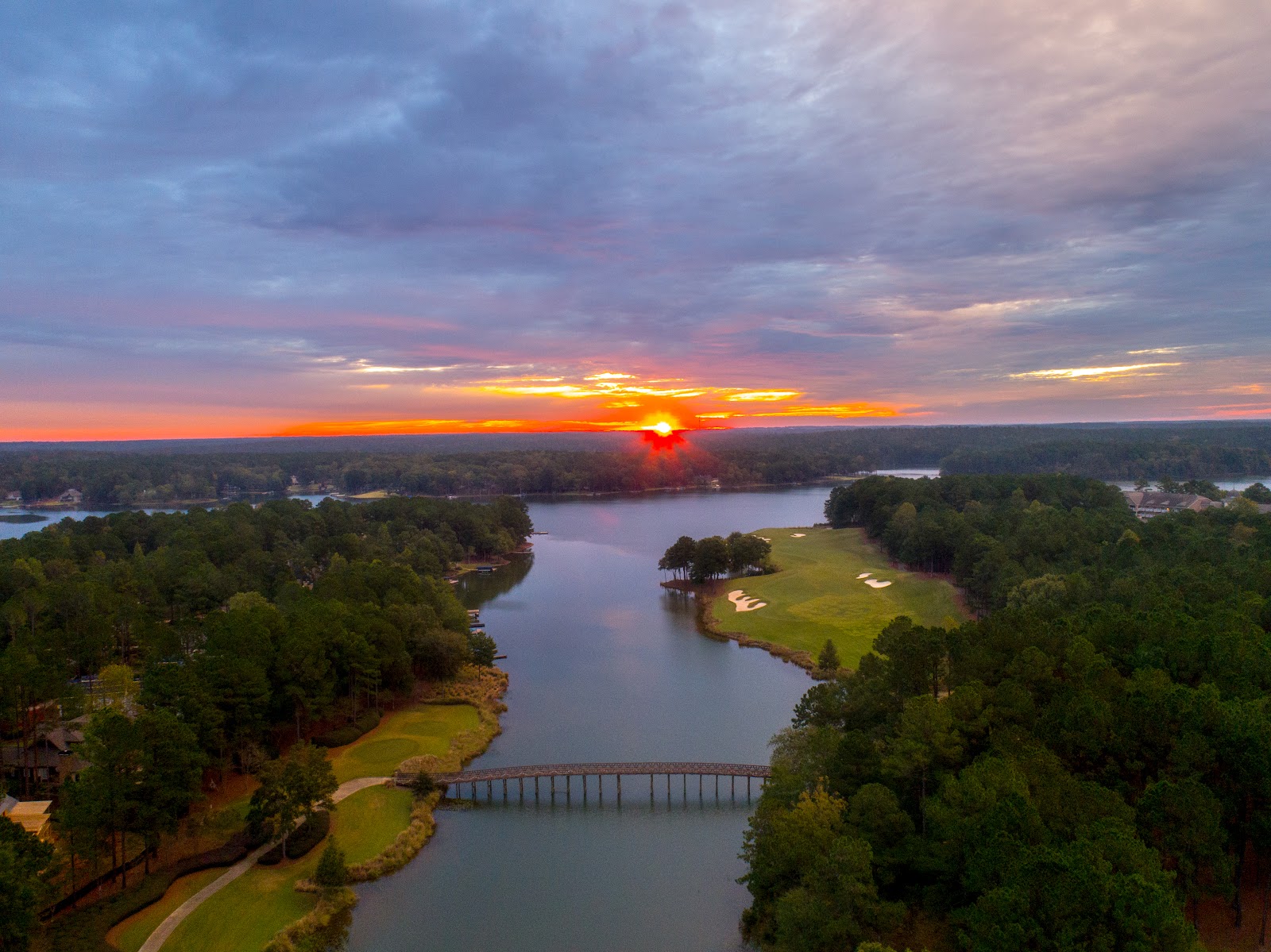 The Oconee Course at Reynolds Lake Oconee, Georgia, fairway beside the water