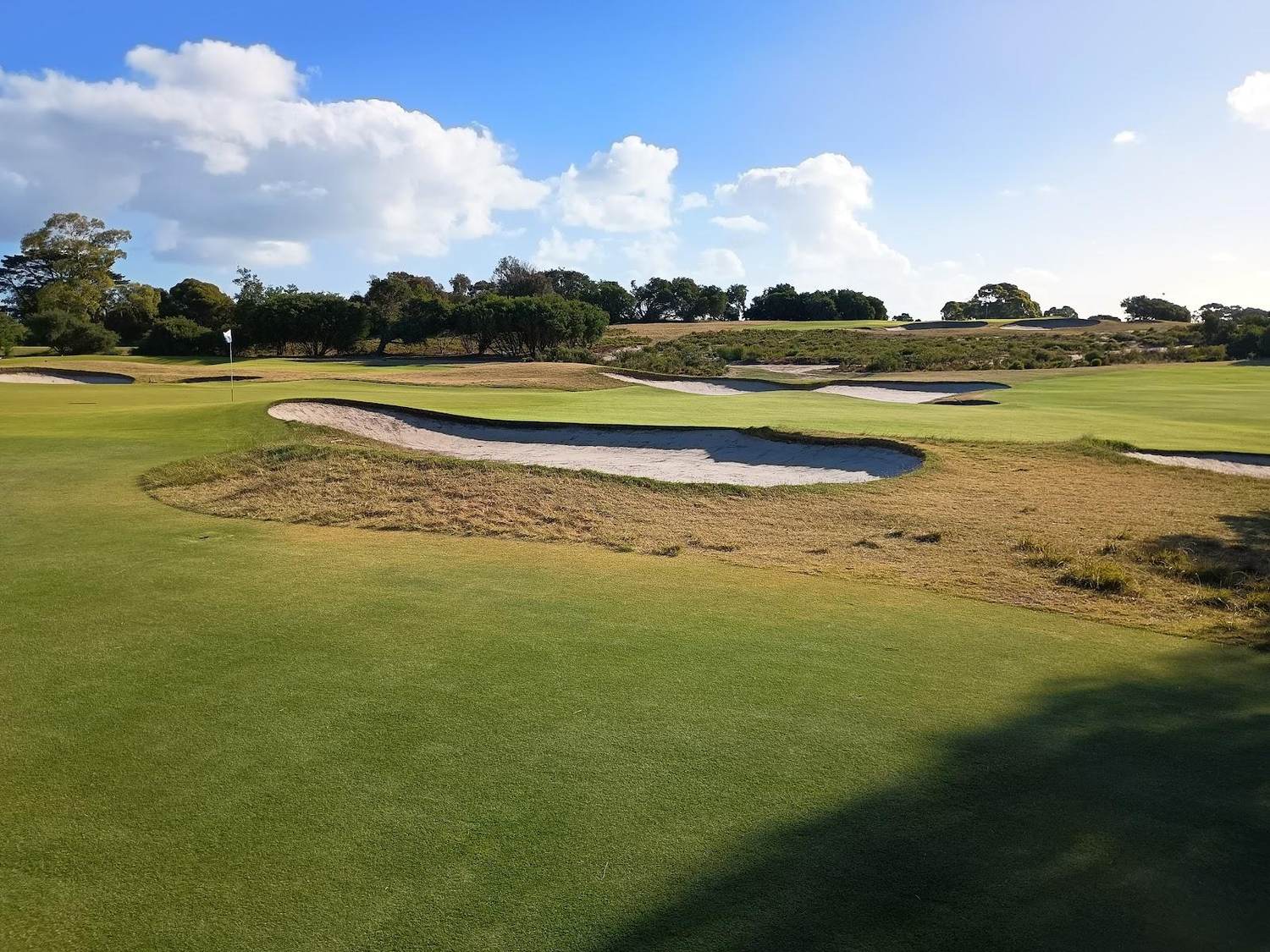 Royal Melbourne Golf Club West Course, sandbelt bunkering at Black Rock, Victoria, Australia