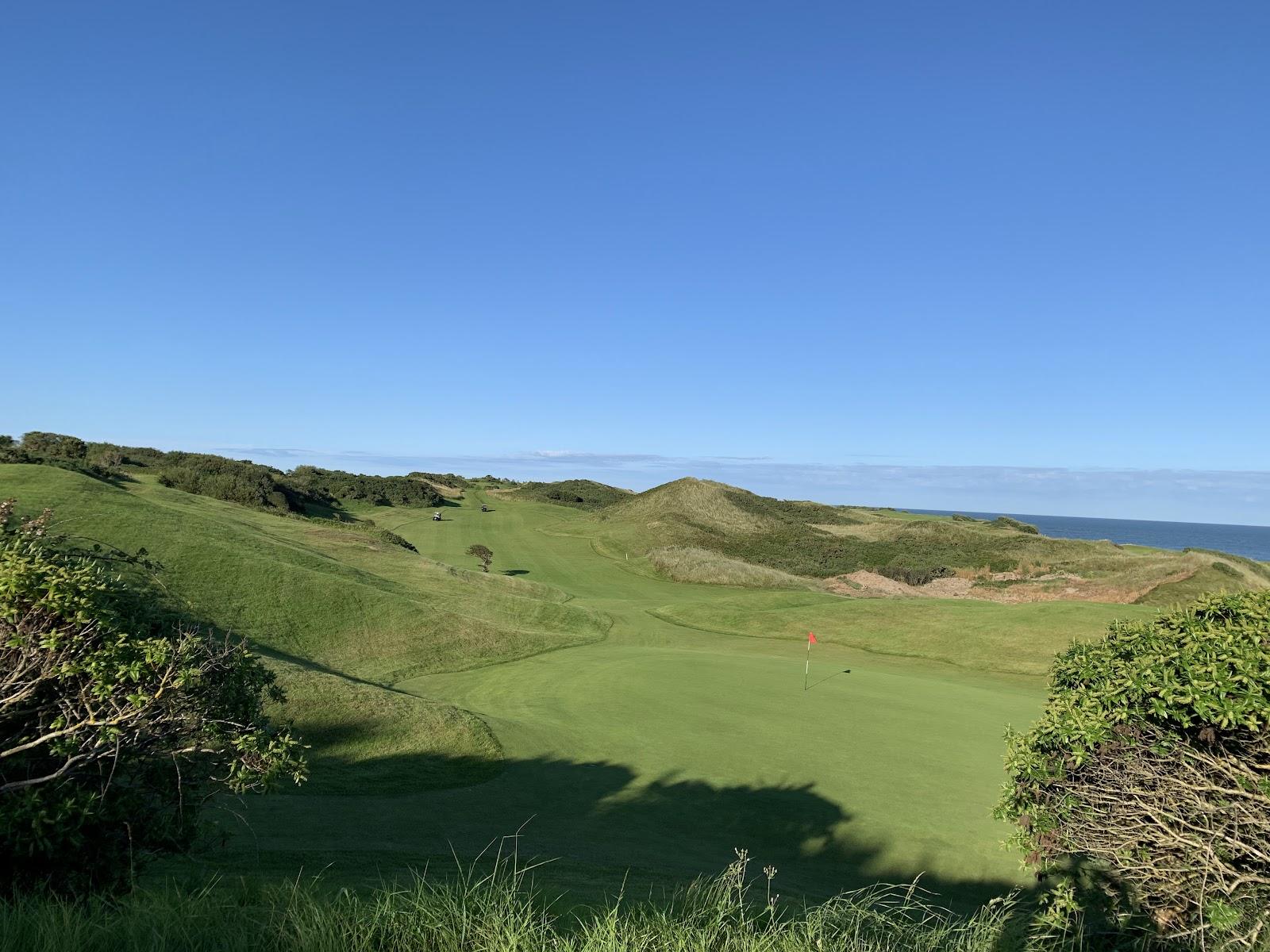 The European Club links through the dunes at Brittas Bay, County Wicklow, Ireland