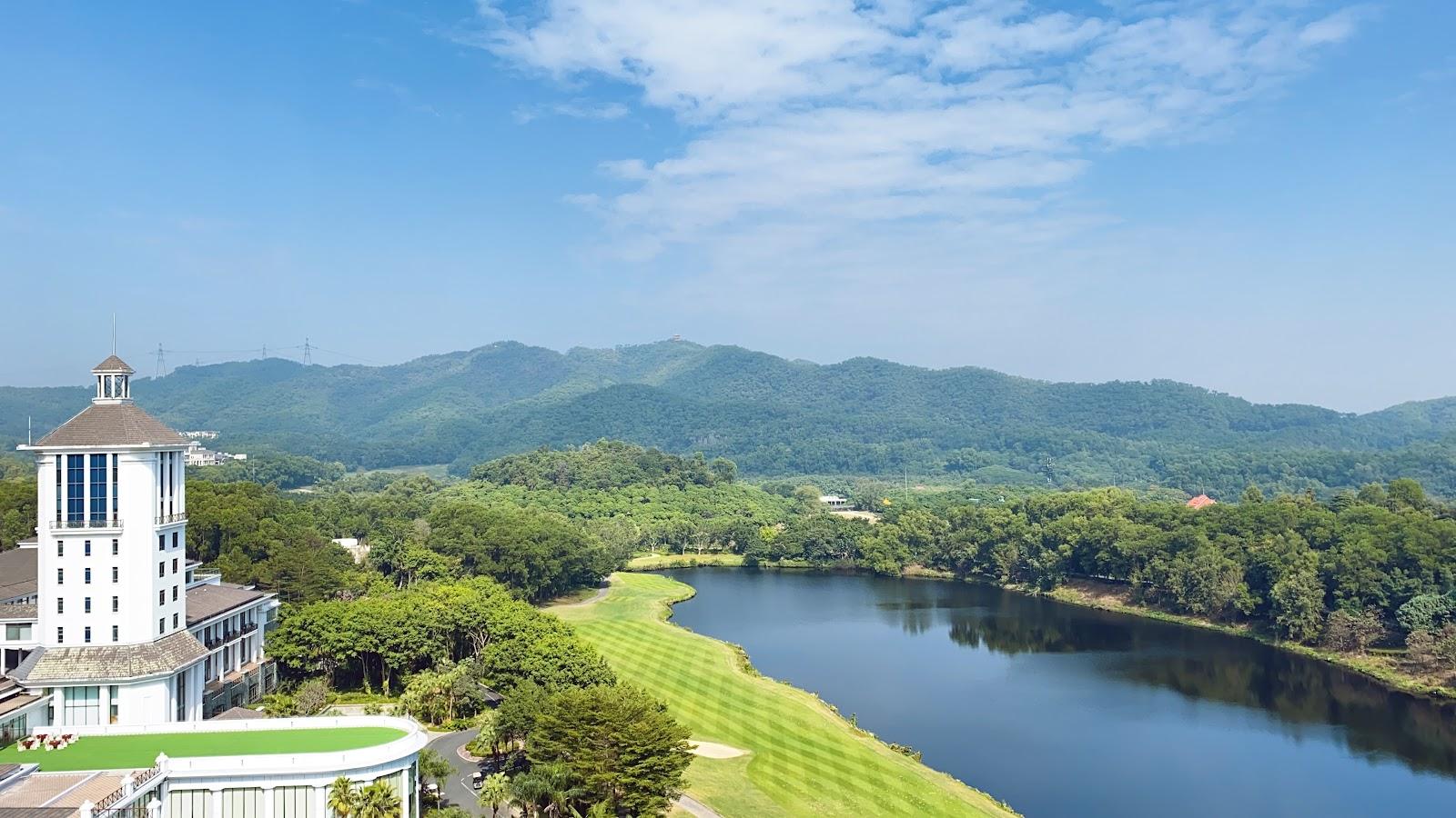 Resort golf course in China, illustrating the best months to play golf in China
