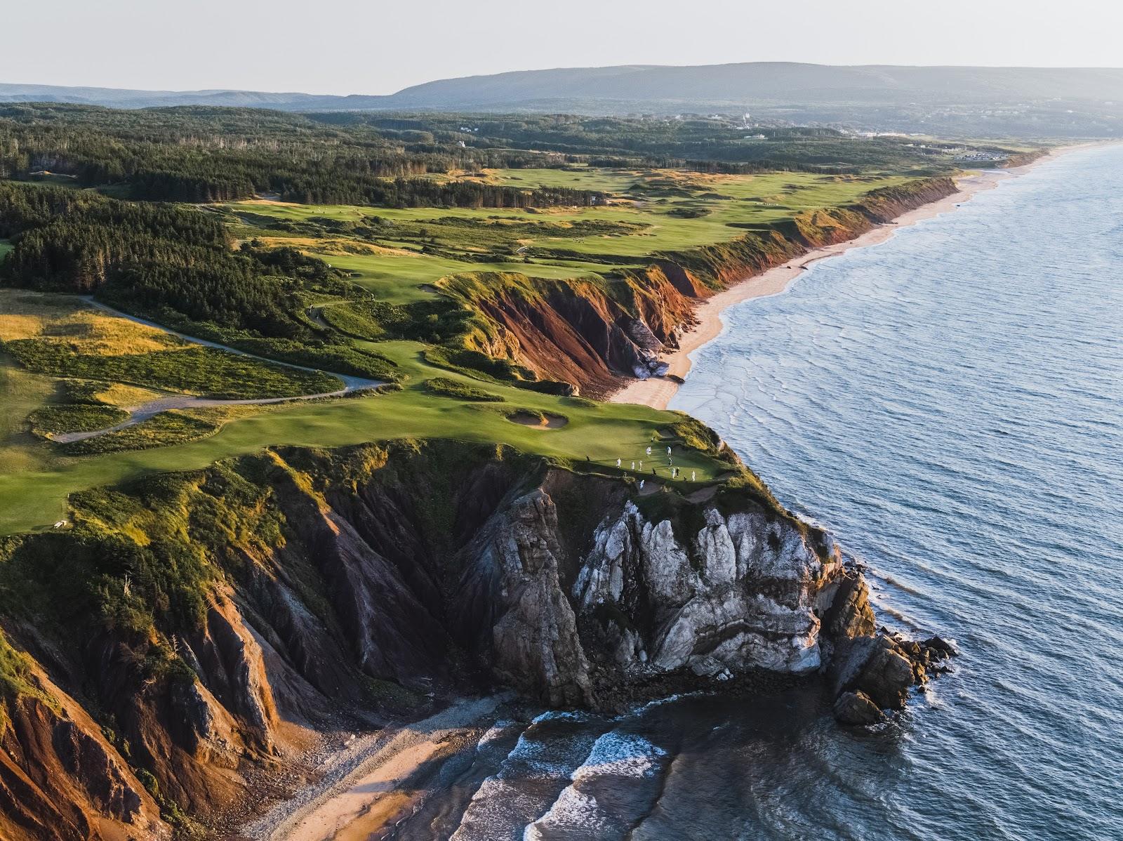 Cabot Links along the coast at Inverness, Cape Breton, Nova Scotia