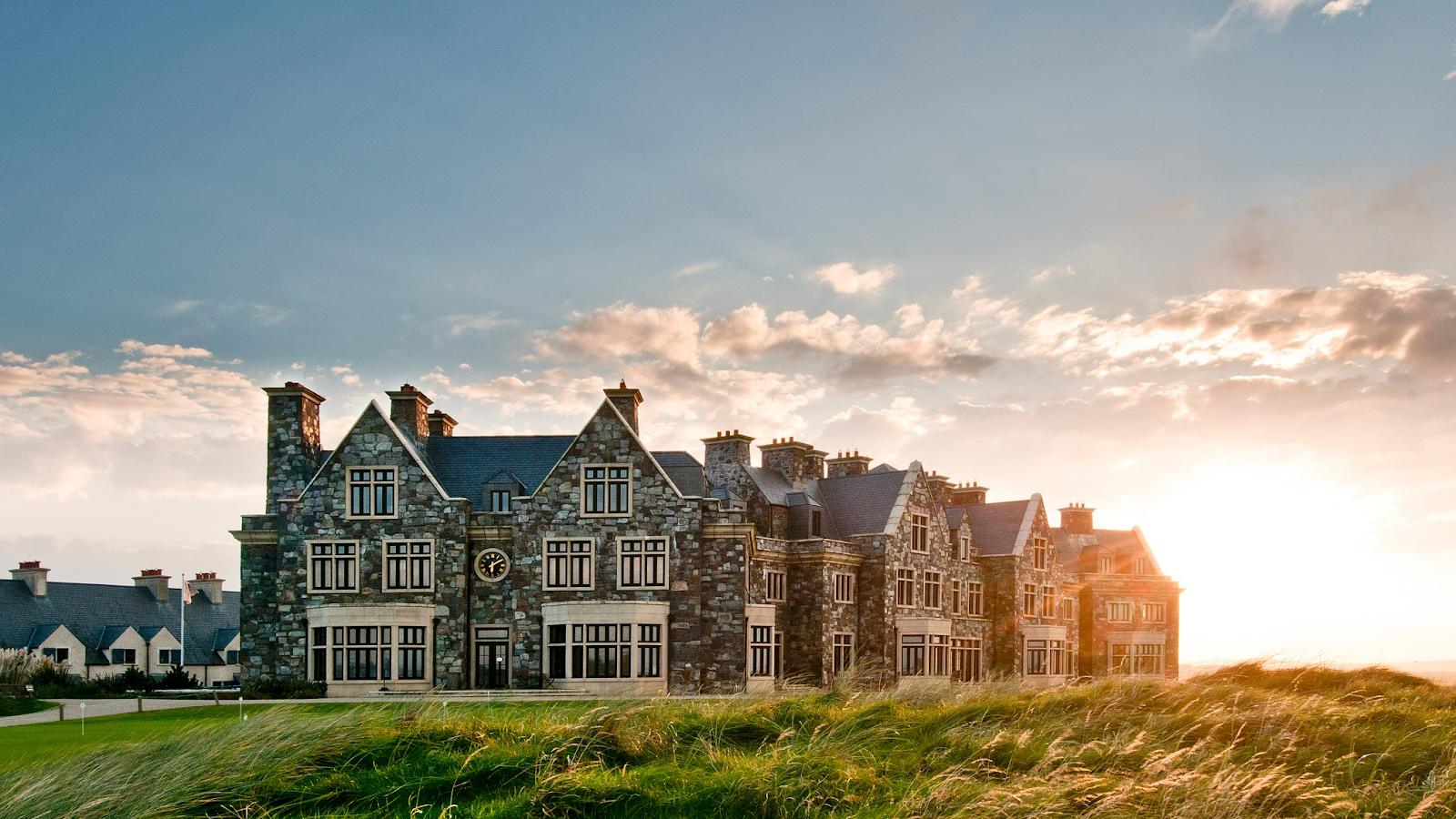 Links golf at Doonbeg on the County Clare coast, west of Ireland