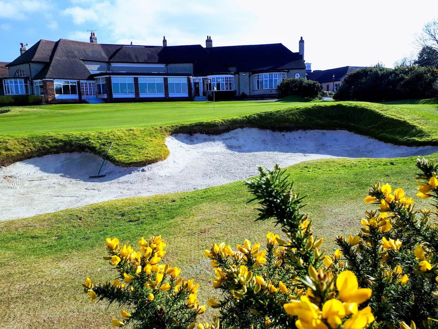 Moortown Golf Club, Leeds, MacKenzie moorland fairway and bunkering
