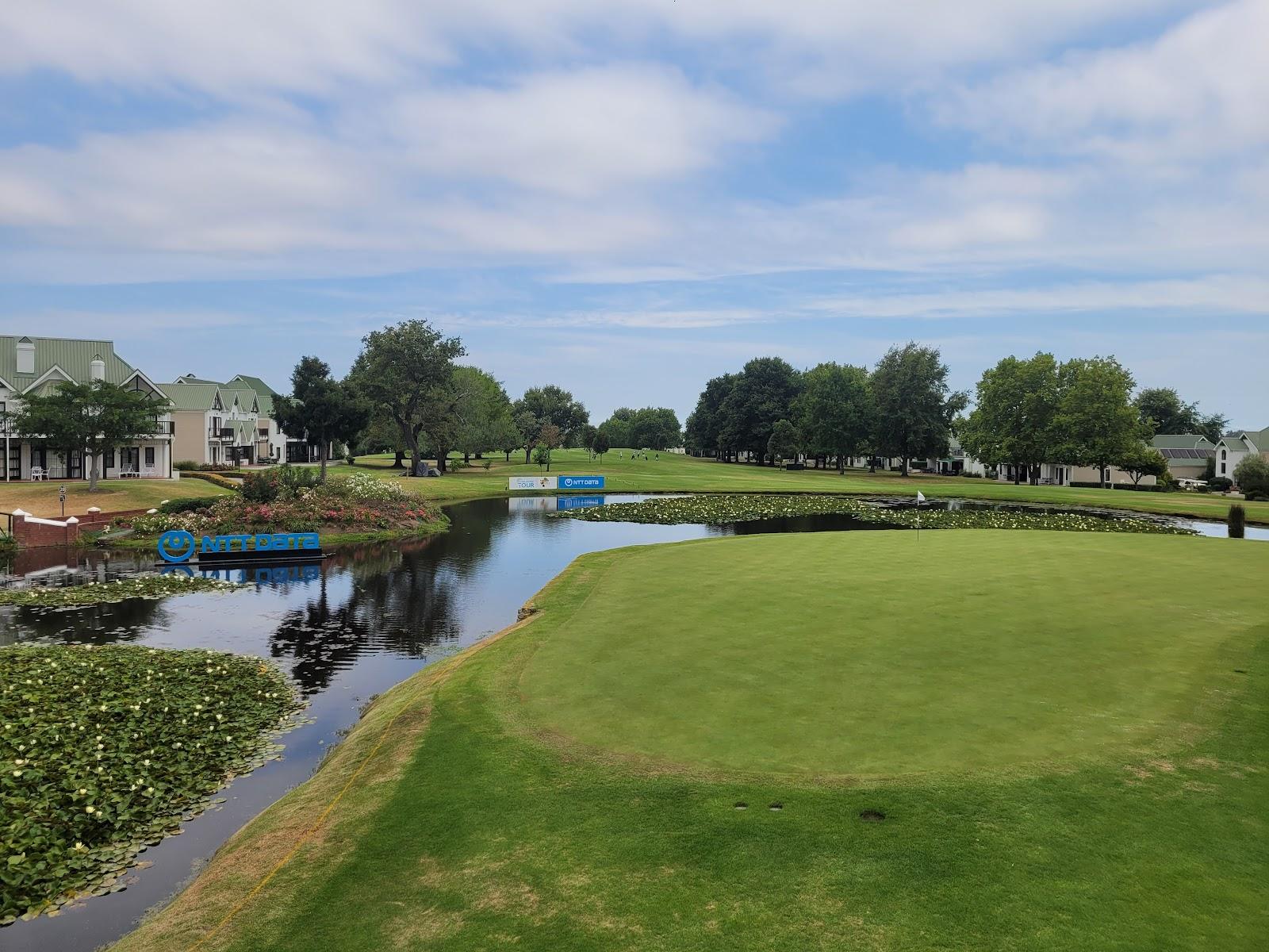 Fancourt on the Garden Route, South Africa, resort golf framed by mountains