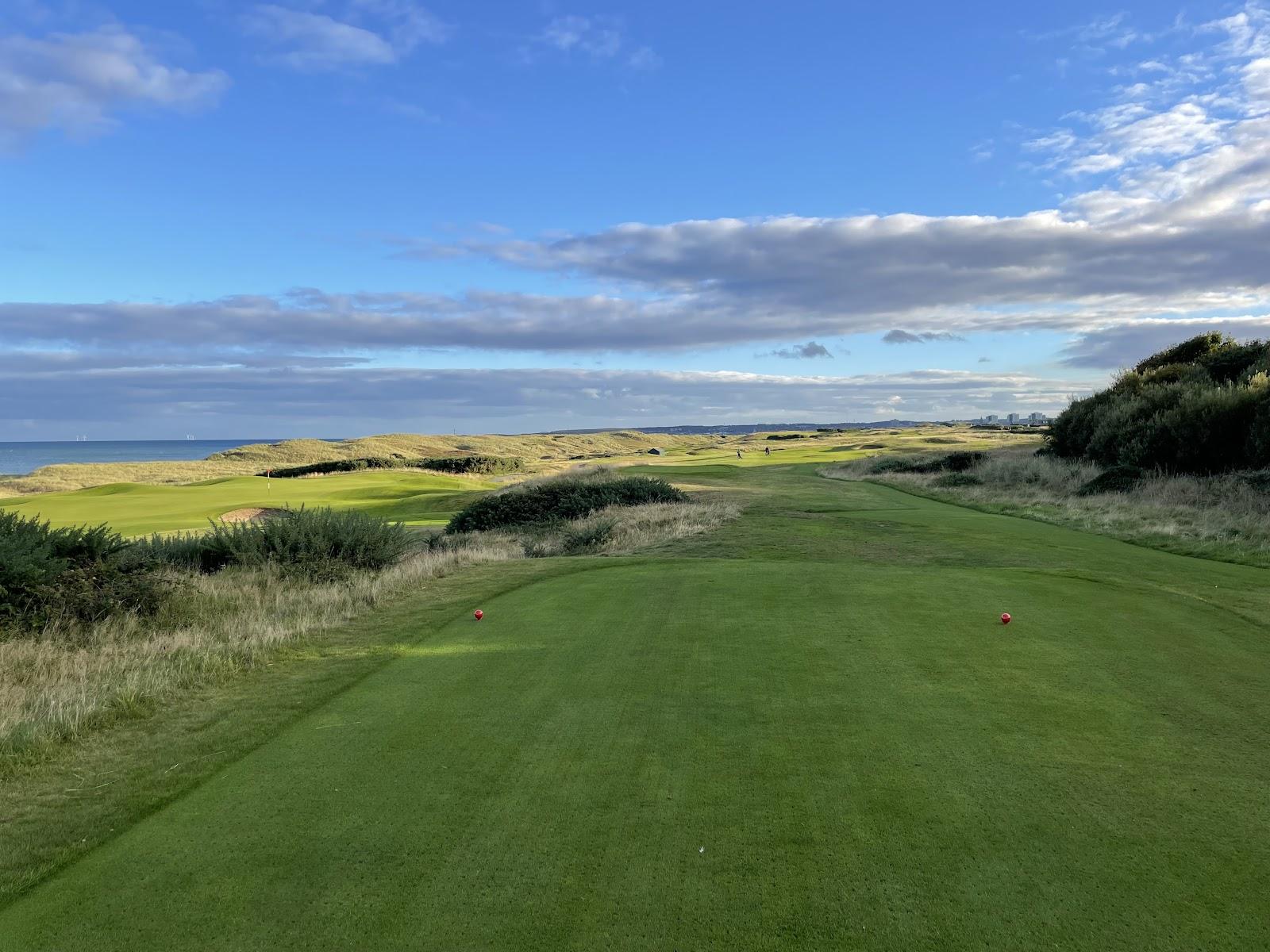 Royal Aberdeen Balgownie Links fairway winding through tall dunes on the Aberdeenshire coast