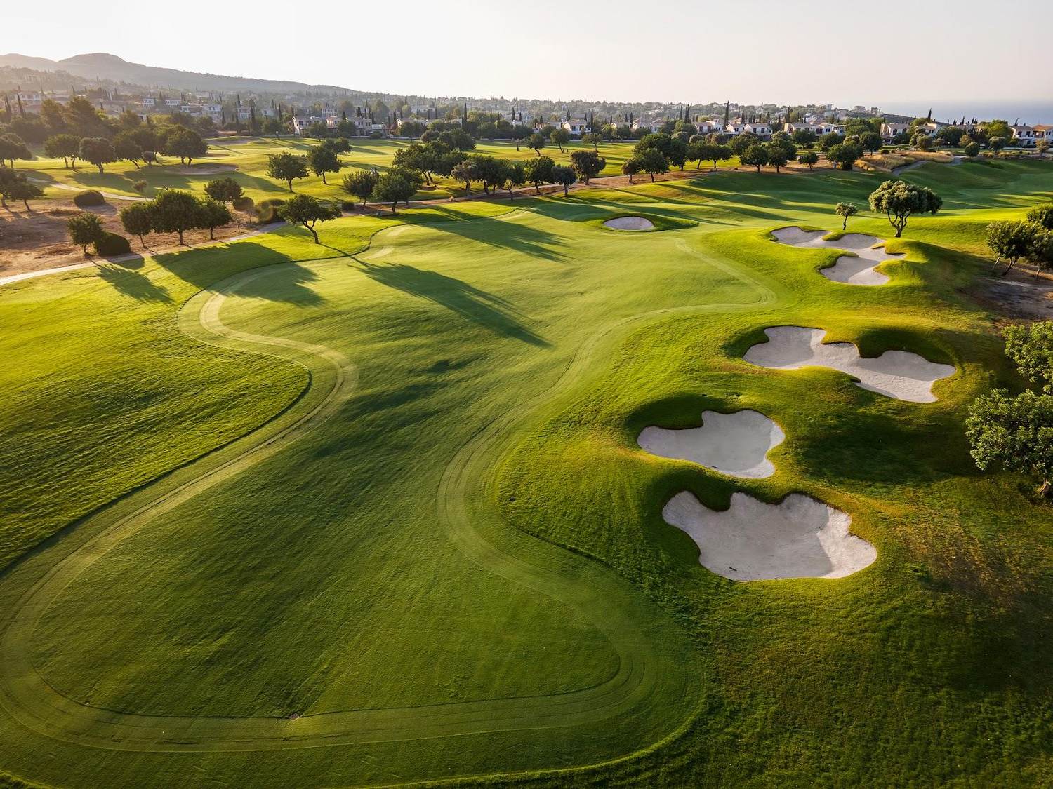 Aphrodite Hills Golf Course above the Mediterranean coastline near Paphos, Cyprus