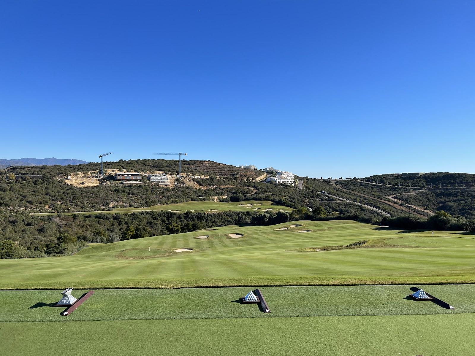 Finca Cortesin golf course, rolling fairways above the Mediterranean in southern Spain