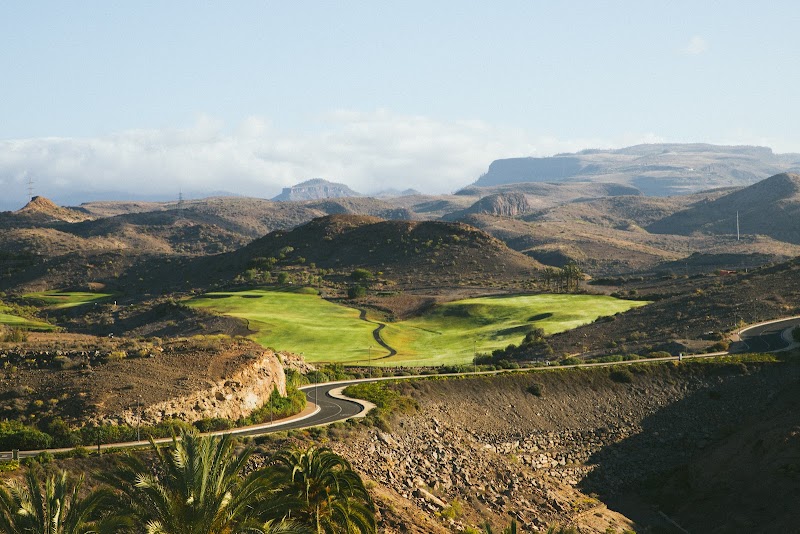 Salobre Golf, fairways winding through arid volcanic ravines above Maspalomas, Gran Canaria