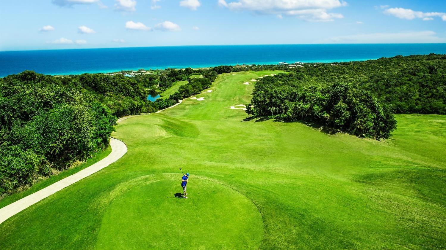 White Witch golf course on the Rose Hall plantation above the Caribbean near Montego Bay, Jamaica