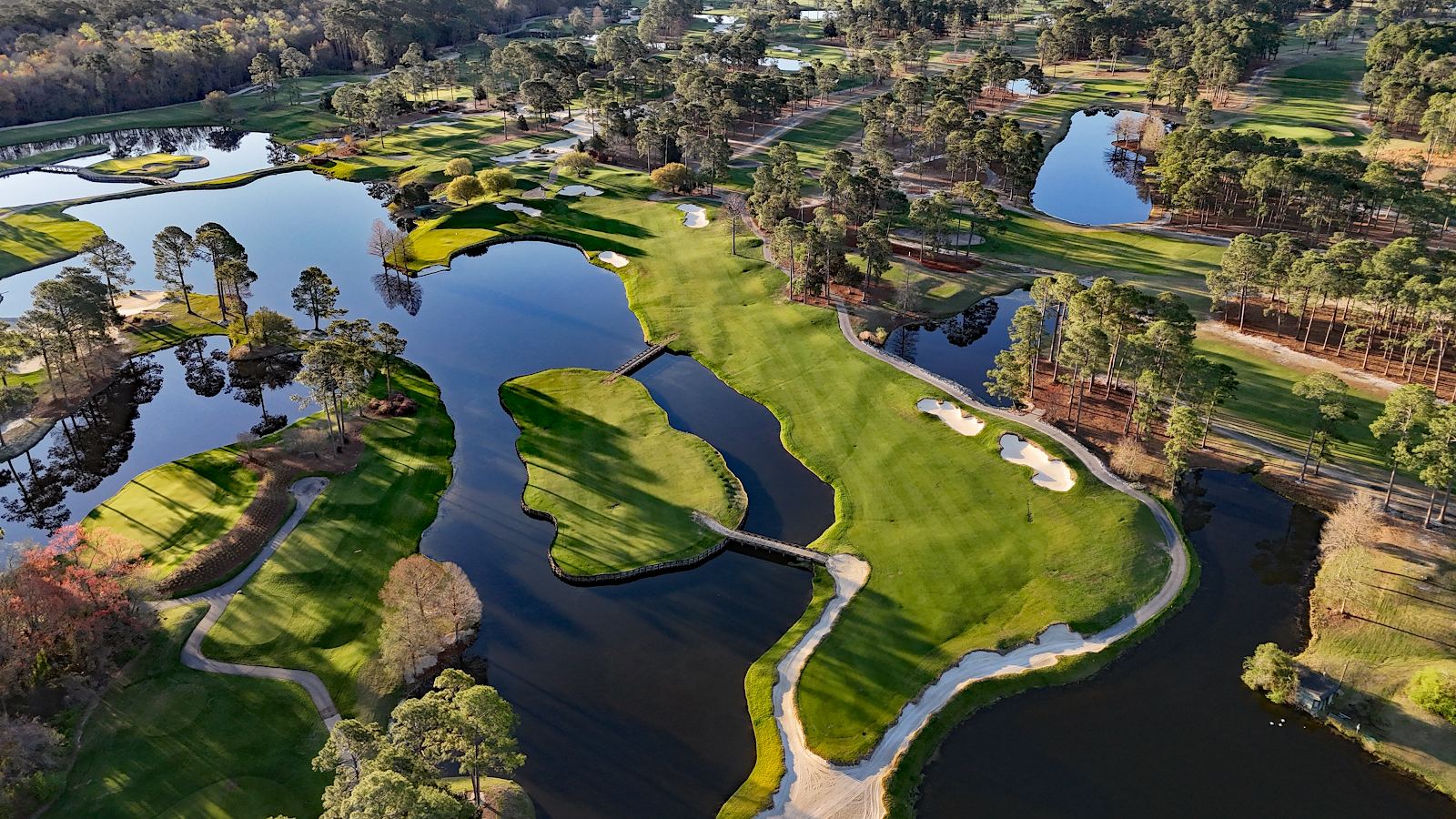 Caledonia Golf and Fish Club, oak lined fairway beside the Lowcountry marshes near Pawleys Island