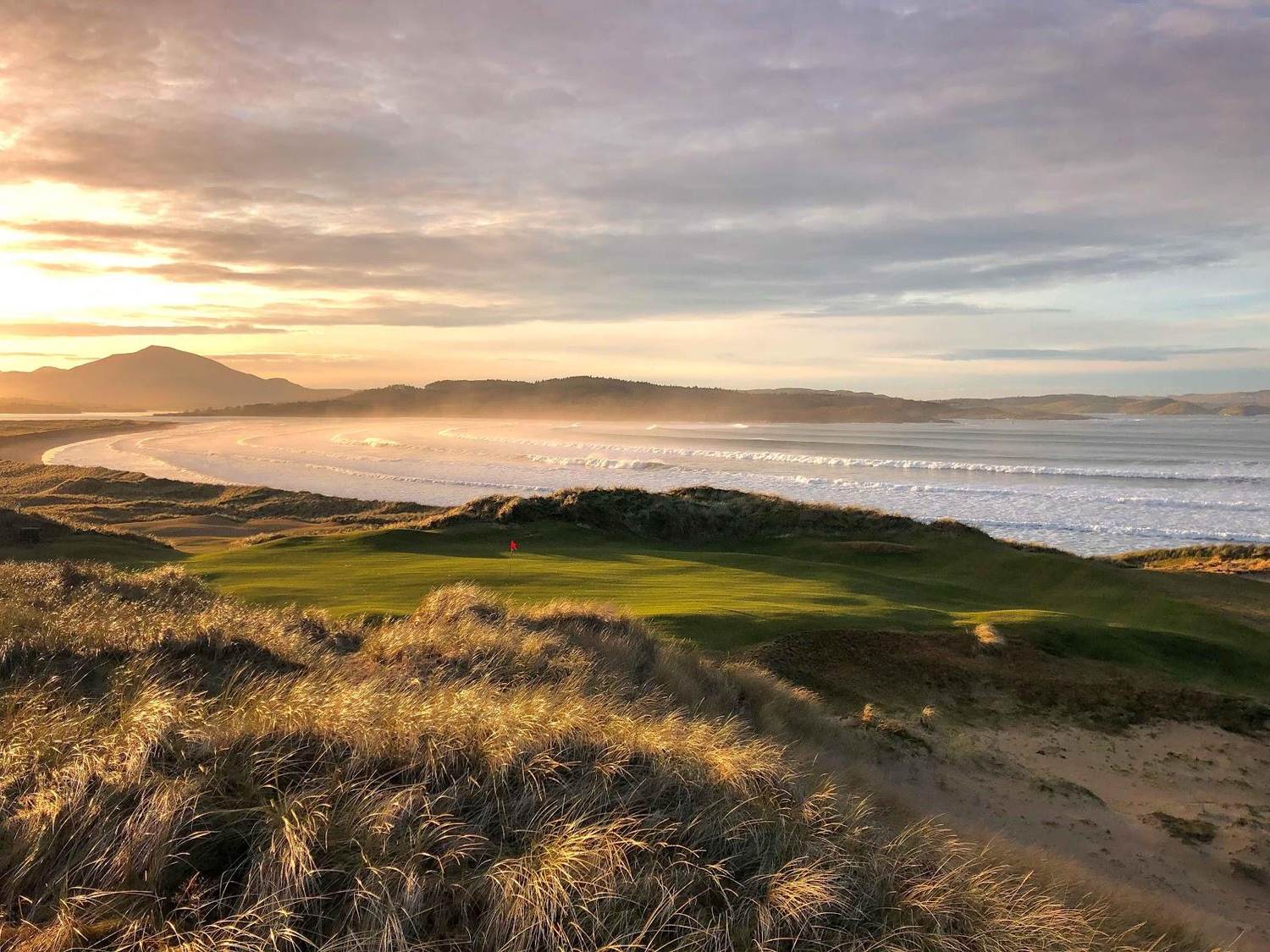 St Patrick's Links at Rosapenna, dunes along Sheephaven Bay, Donegal, Ireland