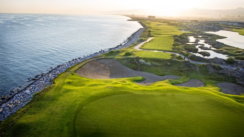 Al Mouj Golf links along the Indian Ocean in Muscat, Oman