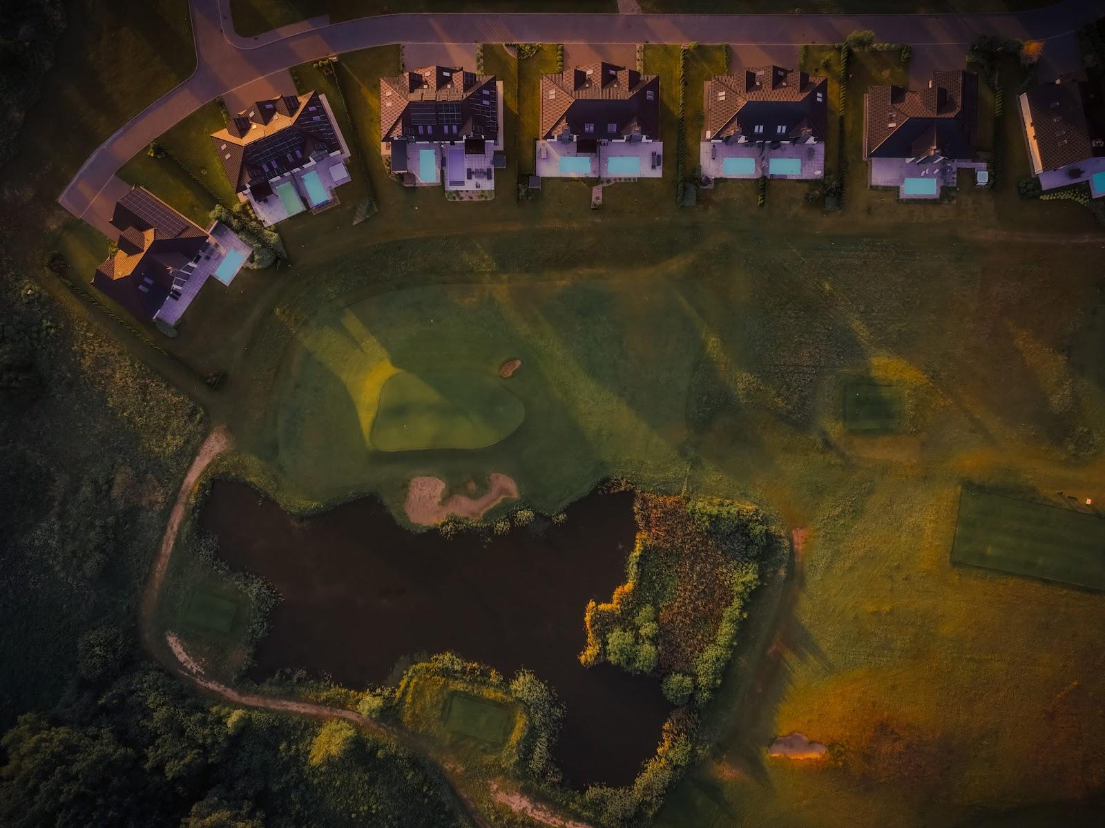 Sand Valley Golf Resort, wide sandy fairways and waste bunkers in northern Poland