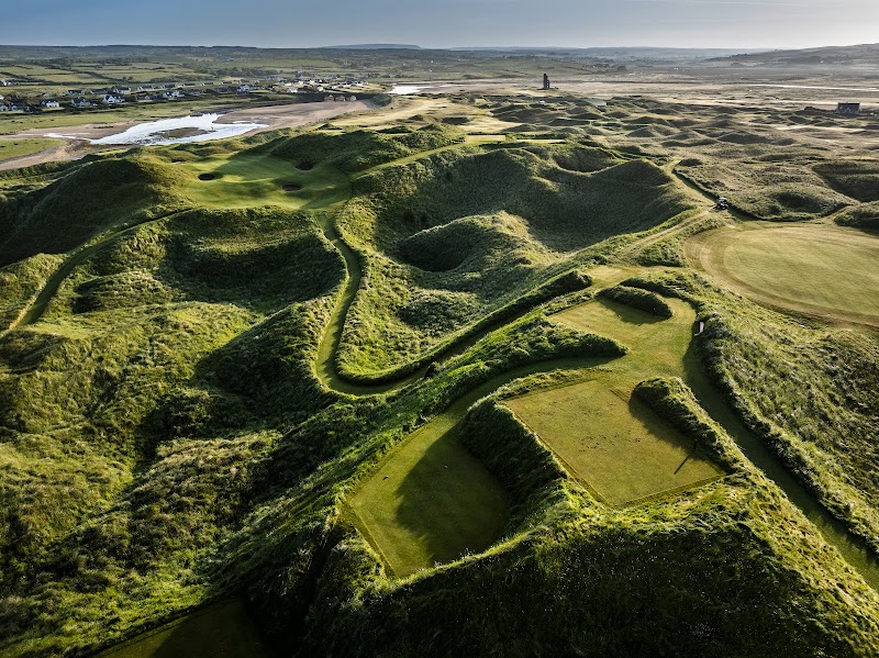 Lahinch Golf Club Old Course, dune fairways beside the village of Lahinch, County Clare
