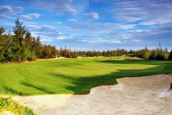 Coastal championship golf course near Danang, central Vietnam