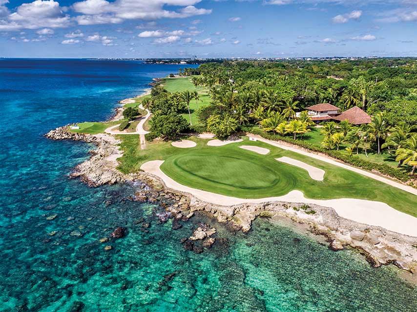 Teeth of the Dog at Casa de Campo, Pete Dye oceanfront hole on the Dominican Republic coast