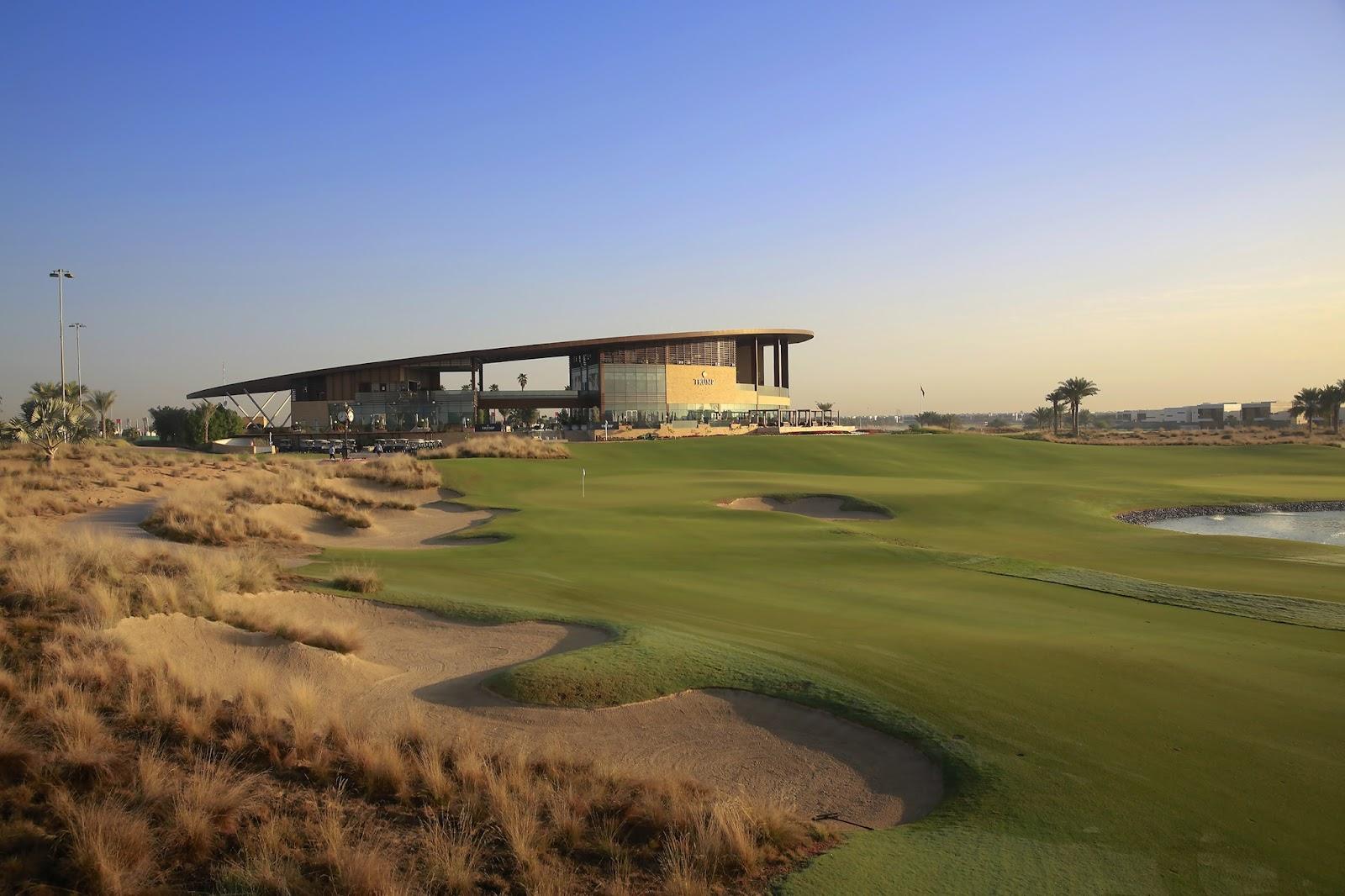 Trump International Golf Club Dubai, championship fairway at DAMAC Hills in the United Arab Emirates