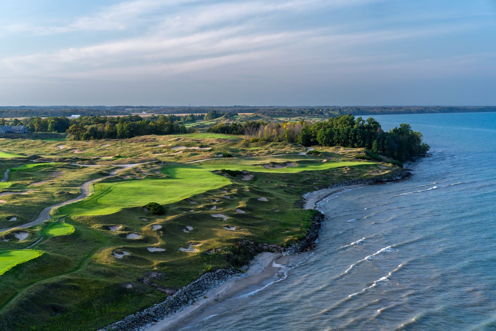 Whistling Straits, the Straits Course along Lake Michigan near Sheboygan, Wisconsin
